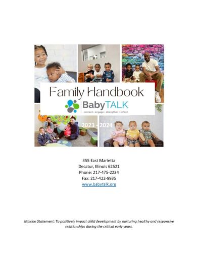 Baby TALK Parent Family Handbook